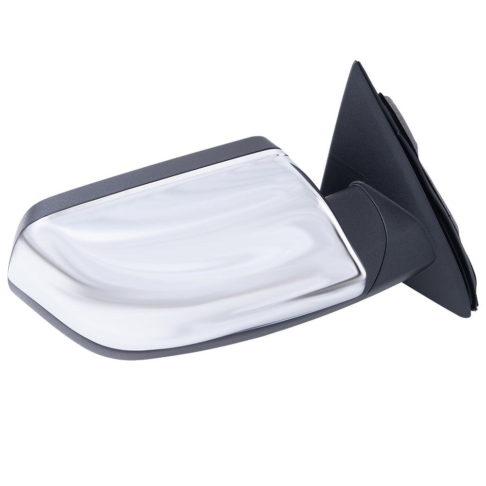 2009-2012 Ford Flex Power Mirror Chrome Cover With Heat-Puddle Light-Memory RH