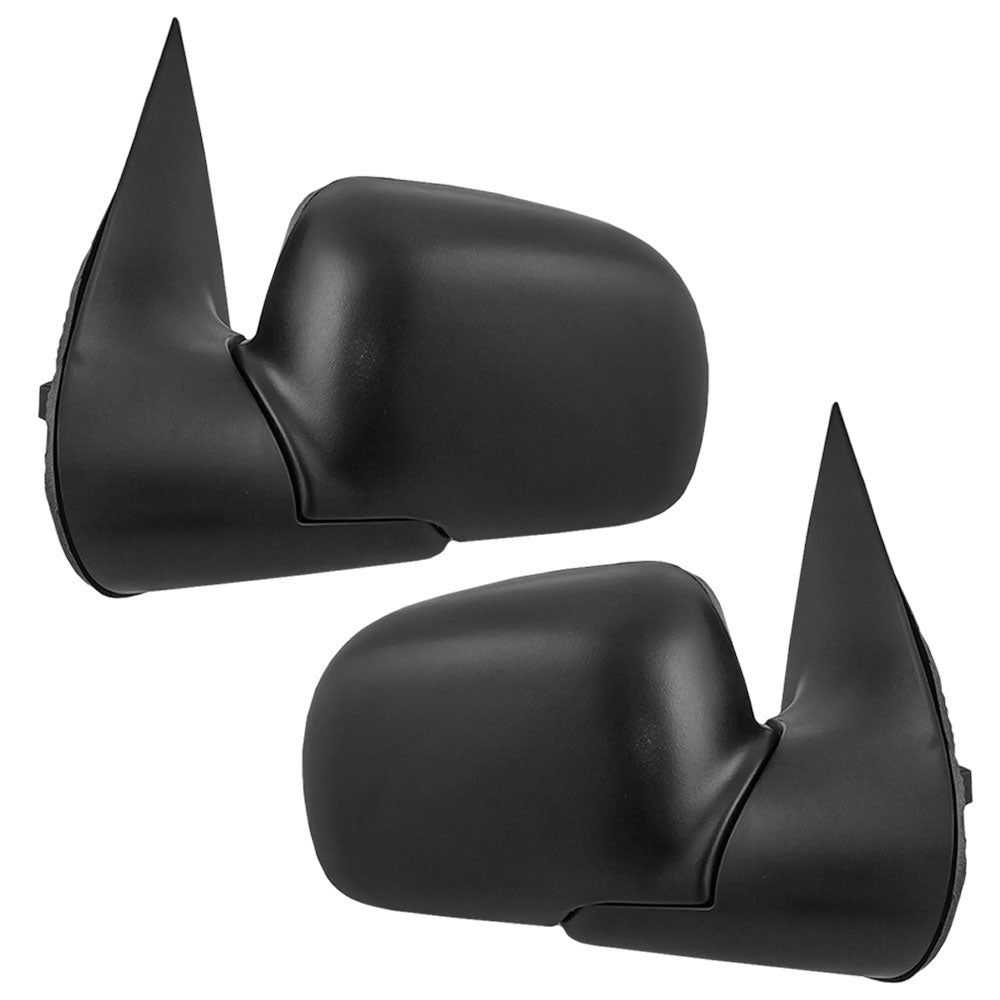 Driver and Passenger Power Side View Mirrors with Puddle Lamp Textured Replacement for 2002-2005 Explorer Mountaineer