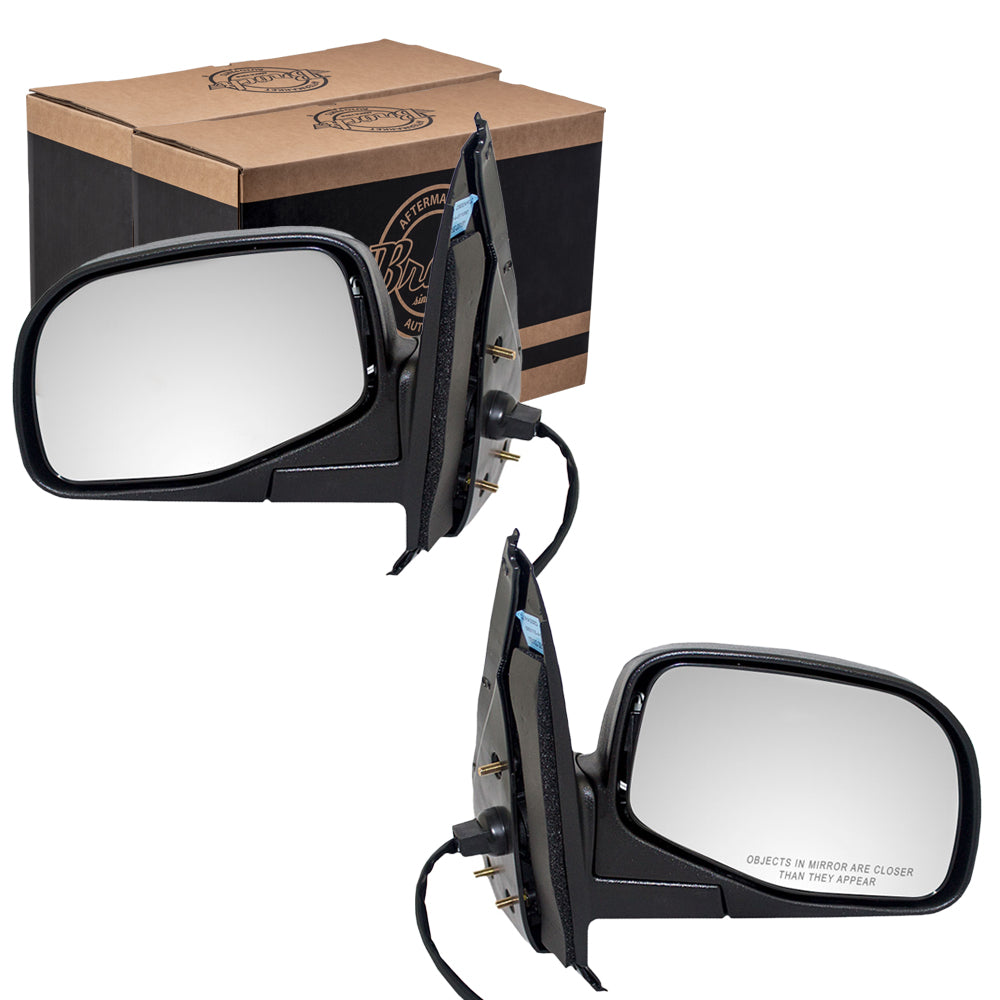 Replacement Driver and Passenger Power Side View Mirrors with Puddle Lamp Compatible with 98-01 Explorer Mountaineer F87Z17683AAB F87Z17682AAA