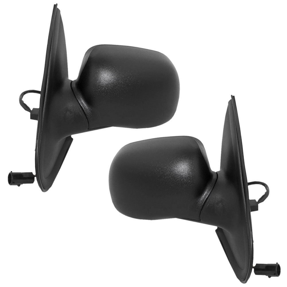 Replacement Driver and Passenger Power Side View Mirrors with Puddle Lamp Compatible with 98-01 Explorer Mountaineer F87Z17683AAB F87Z17682AAA