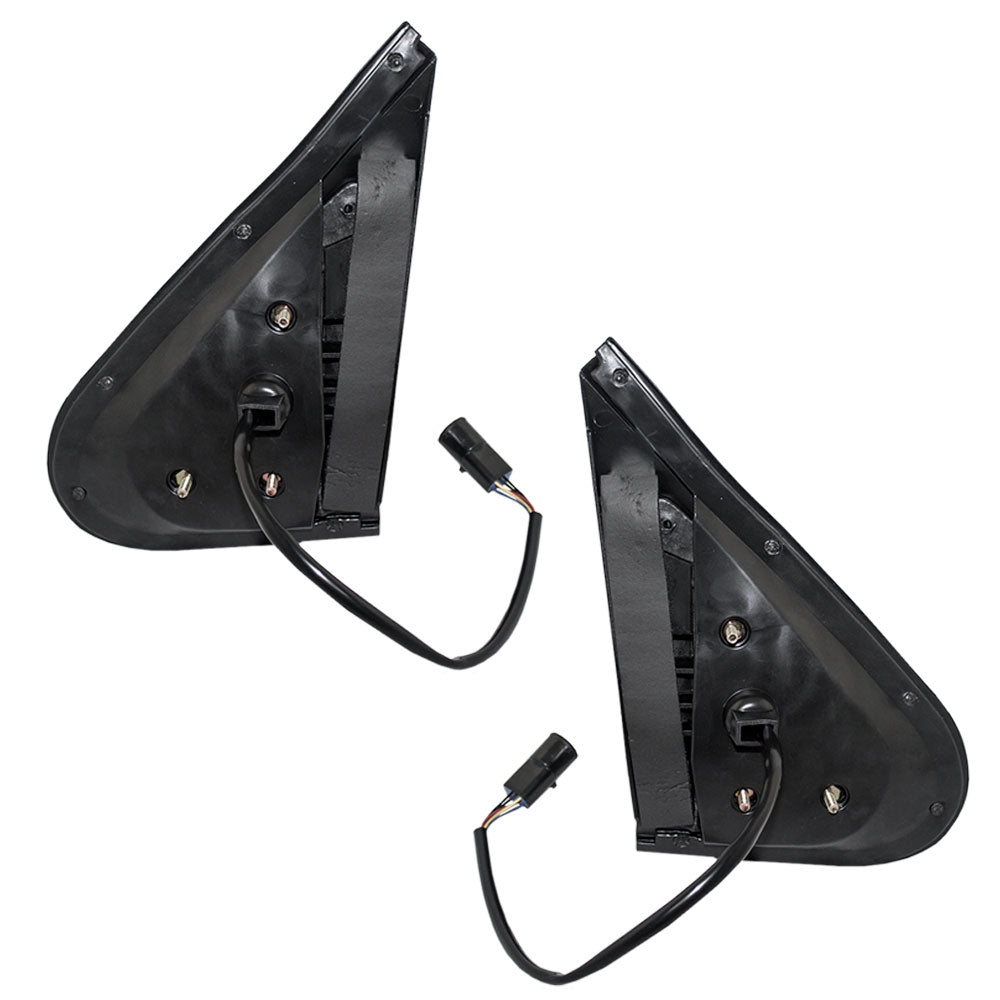 Replacement Driver and Passenger Power Side View Mirrors with Puddle Lamp Compatible with 98-01 Explorer Mountaineer F87Z17683AAB F87Z17682AAA