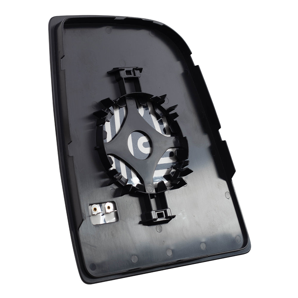 Brock Replacement Driver Side Upper Tow Mirror Glass & Base with Heat Compatible with 2015-2020 Transit