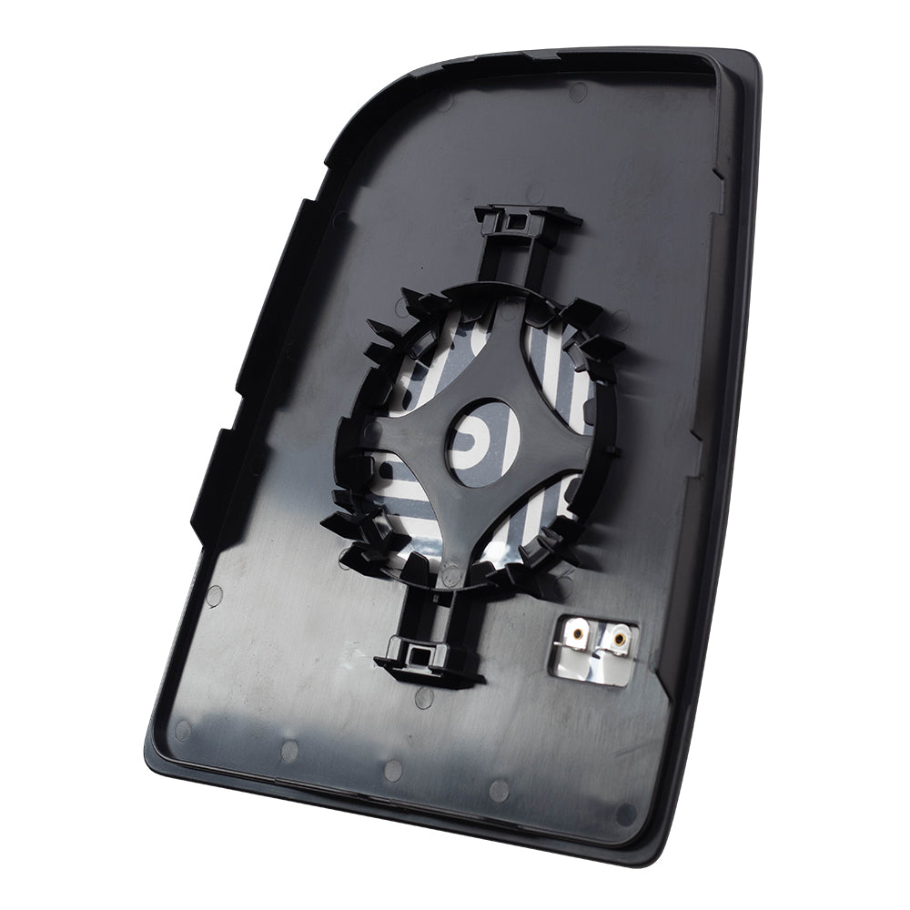 Brock Replacement Passenger Side Upper Tow Mirror Glass & Base with Heat Compatible with 2015-2020 Transit