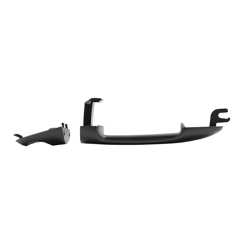 AUTOANDART Brock Replacement Pair Set Front Outside Exterior Door Handles w/ Keyhole Compatible with 2000-2007 Focus 2001-2006 Tribute