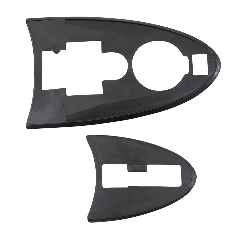 AUTOANDART Brock Replacement Pair Set Front Outside Exterior Door Handles w/ Keyhole Compatible with 2000-2007 Focus 2001-2006 Tribute