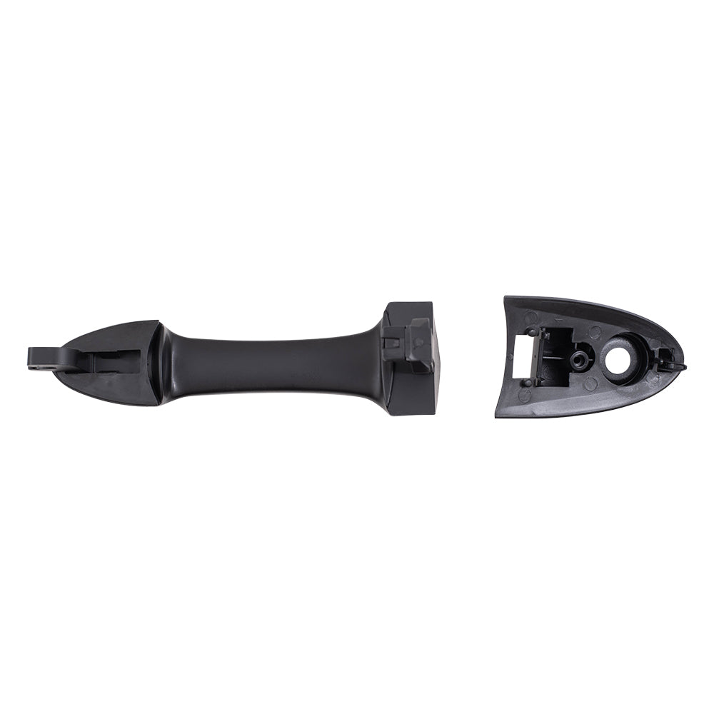 AUTOANDART Brock Replacement Front Outside Exterior Door Handle w/ Keyhole Compatible with 2000-2007 Focus 2001-2006 Tribute