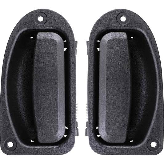 Brock Replacement Pair Set Rear Outside Exterior 3rd Third Textured Door Handles Compatible with 98-11 Ranger Extended Cab Pickup FO1552100 FO1553100
