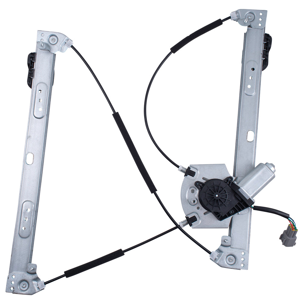 Brock Replacement Front Driver and Passenger Side Power Window Regulators with Motor-6 Pin Connector and One-Touch Open/Close Compatible with 2013-2019 Escape