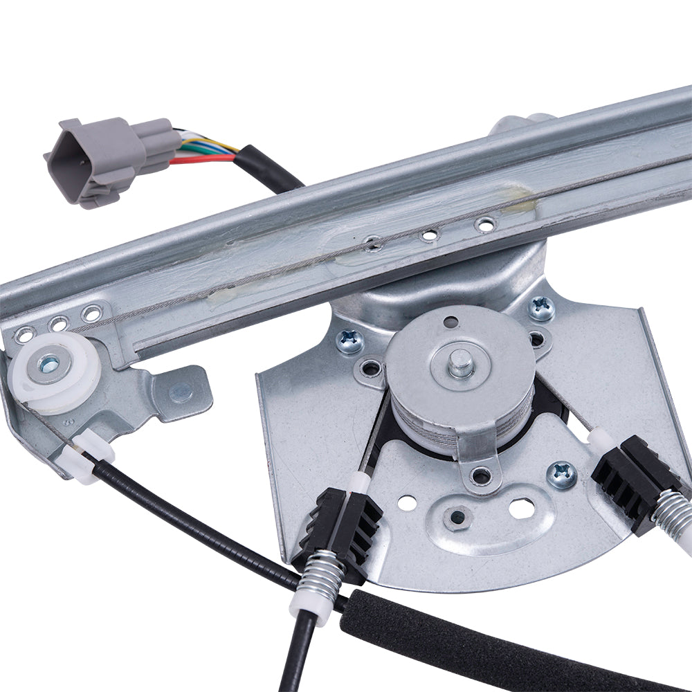 Brock Replacement Front Driver and Passenger Side Power Window Regulators with Motor-6 Pin Connector and One-Touch Open/Close Compatible with 2013-2019 Escape