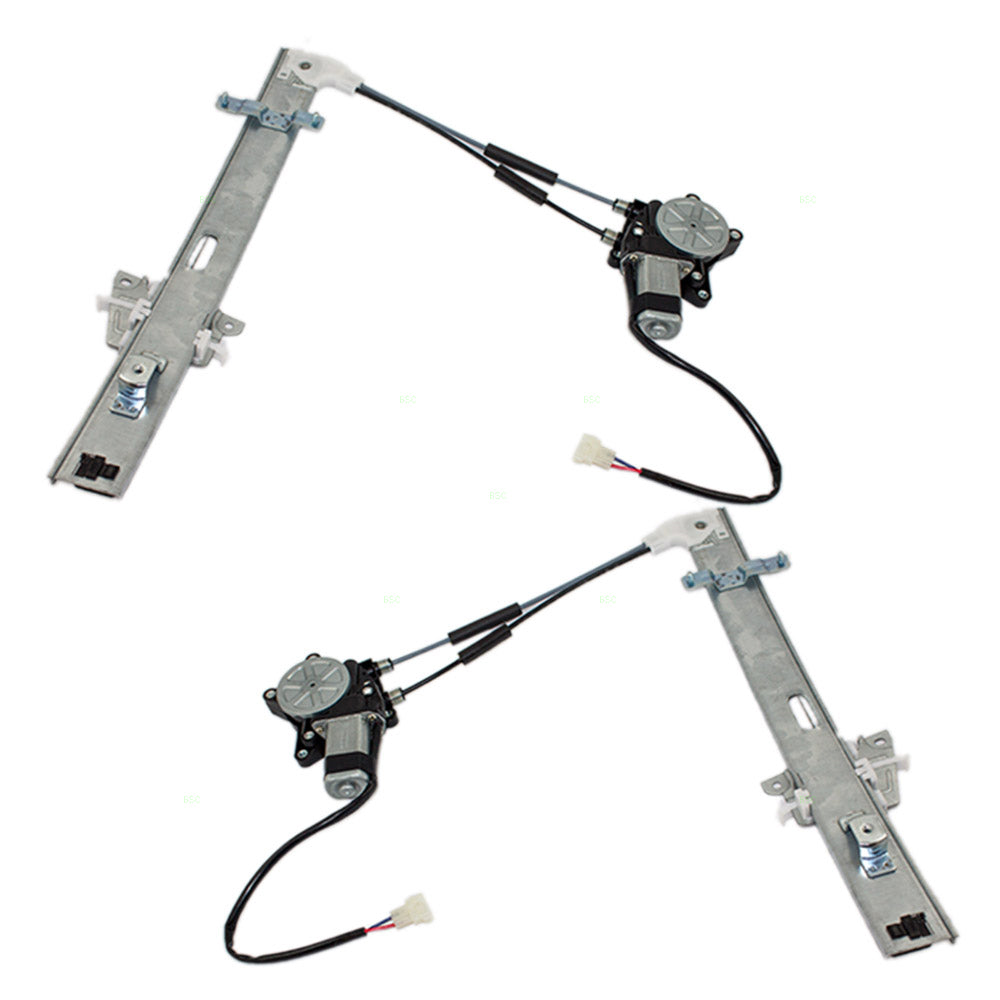 Pair Power Window Regulators fit 97-02 Escort 97-99 Tracer Front Set w/Motors