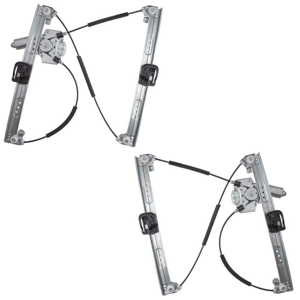 Brock Replacement Pair Set Front Power Window Regulators with Motors Left & Right Assemblies Compatible with 13-18 Escape WITHOUT One Touch CJ5Z7823201A CJ5Z7823200A 751-714 751-715 125-03079L 125-03078R