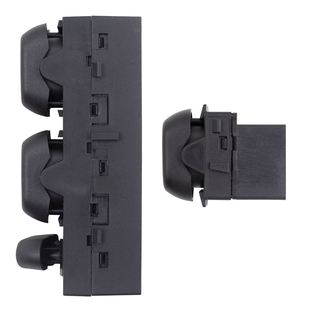 Brock Replacement Power Window Switches 4 Piece Set Compatible with 2003-2008 Ford Crown Victoria