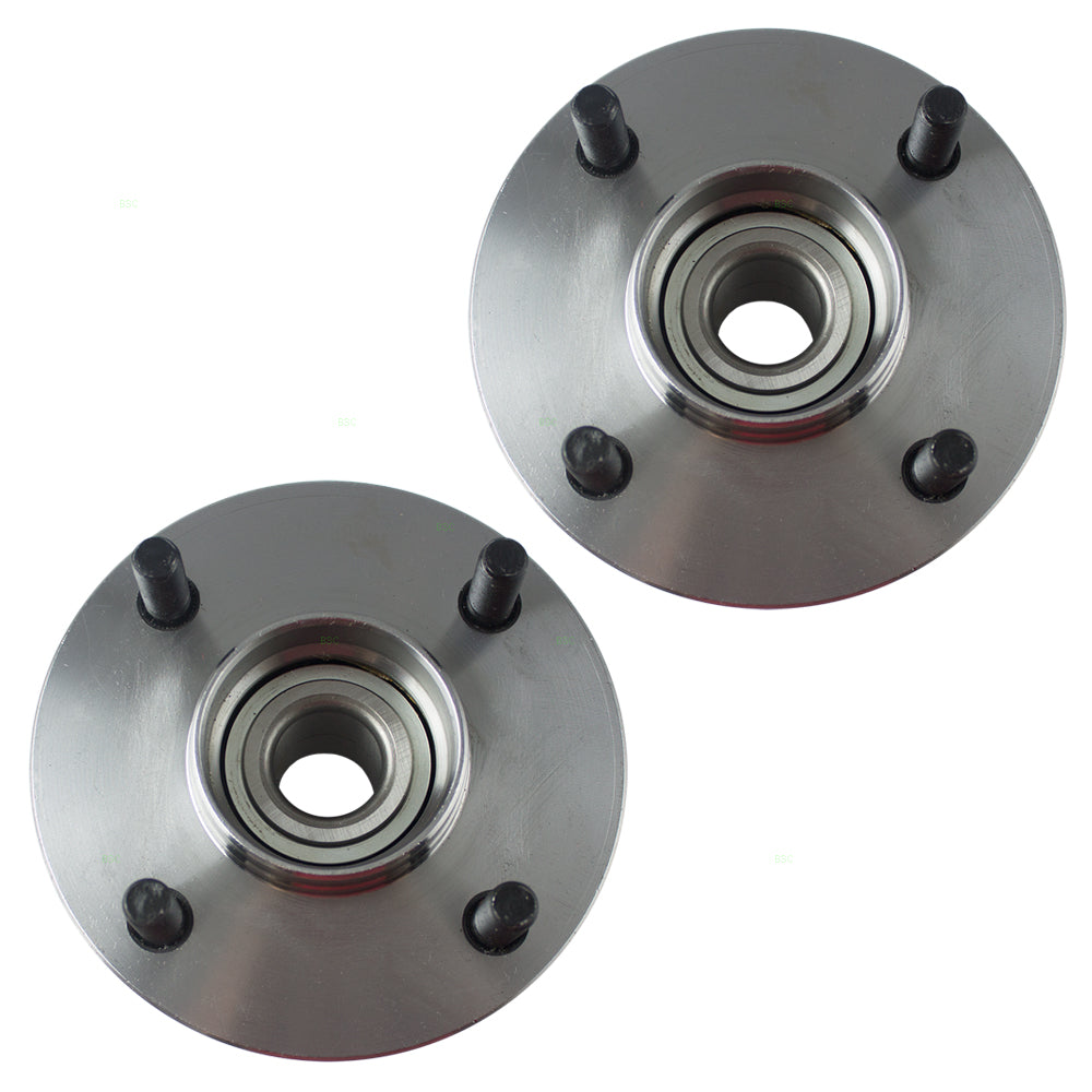 Brock Replacement Pair Set Rear Wheel Hub Bearing Assembly Compatible with 2000-2006 Sentra 43200-4Z010 43200-4Z005