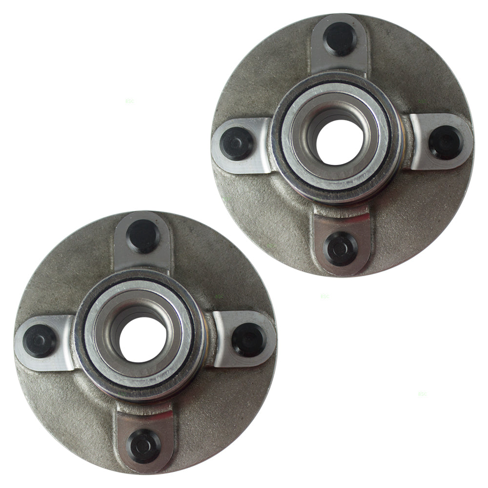 Brock Replacement Pair Set Rear Wheel Hub Bearing Assembly Compatible with 2000-2006 Sentra 43200-4Z010 43200-4Z005