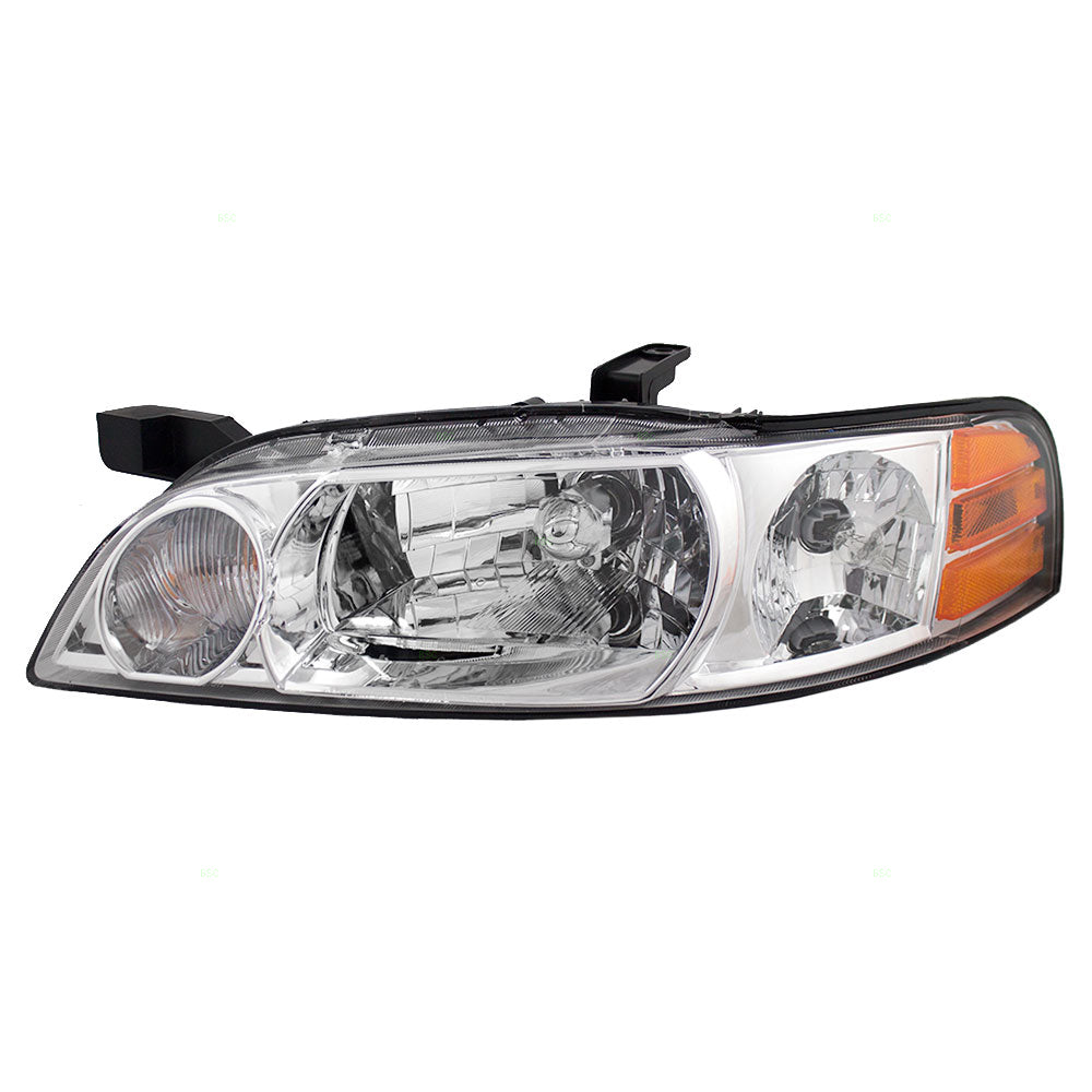 Brock Replacement Drivers Halogen Combination Headlight Headlamp Compatible with 00-01 Altima 26060-0Z825