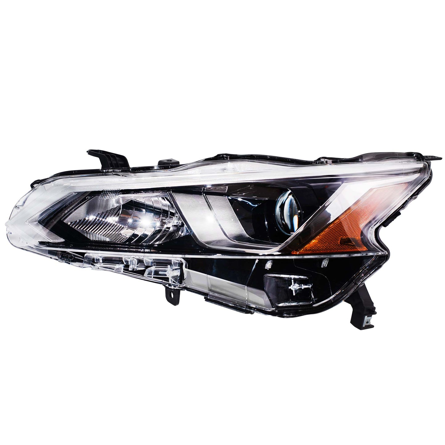 CAPA Certified Halogen Combination Headlight Assembly With Chrome Bezel Left For 2019-2021 Nissan Altima