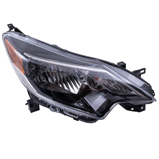 Brock Aftermarket Replacement Passenger Right Halogen Combination Headlight Assembly Compatible With 2017-2019 Nissan Versa Note