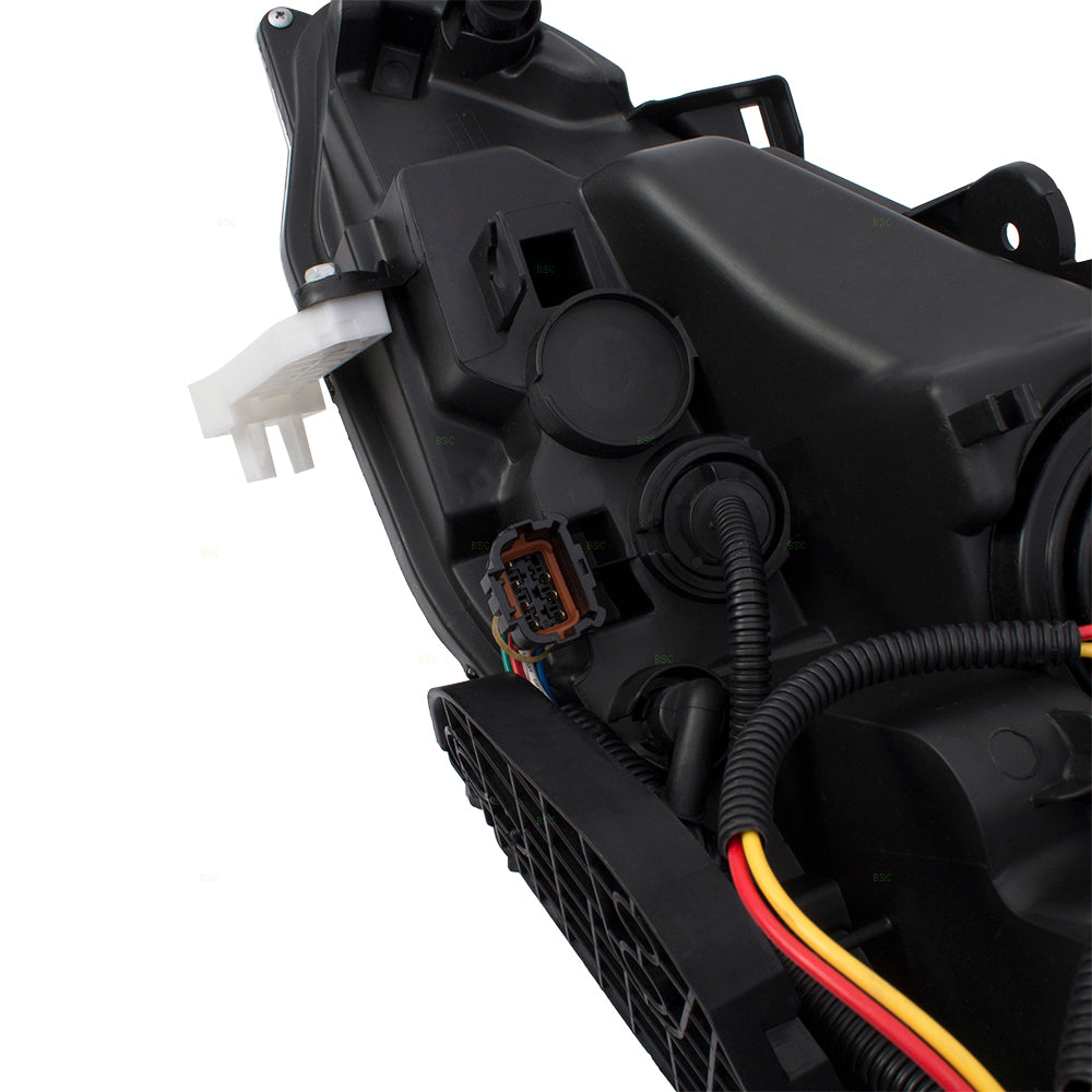 Brock Aftermarket Replacement Driver Left Passenger Right Halogen Combination Headlight Assembly Set Compatible With 2016-2019 Nissan Sentra