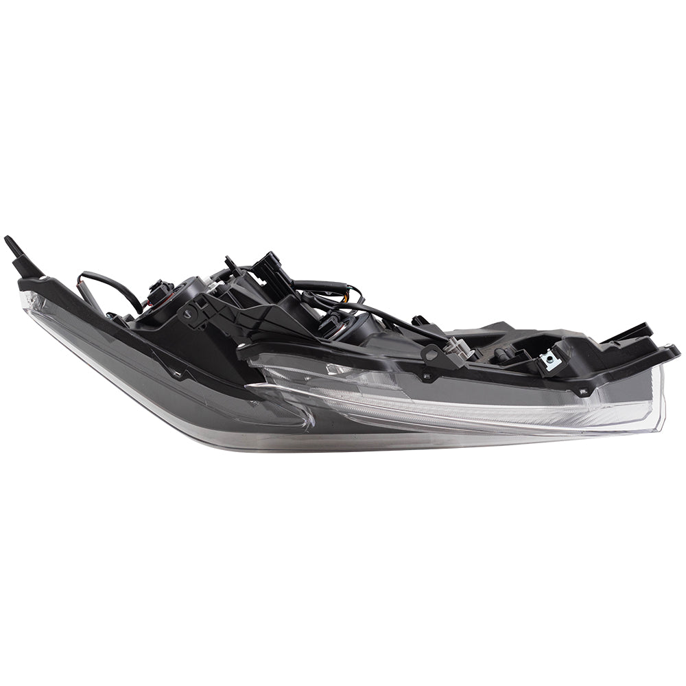 Brock Replacement Pair Headlights Halogen Headlamps Driver and Passenger Set Compatible with 2016-2018 Maxima S SV SL 260604RF0B 260104RF0B 26060-4RF0B 26010-4RF0B
