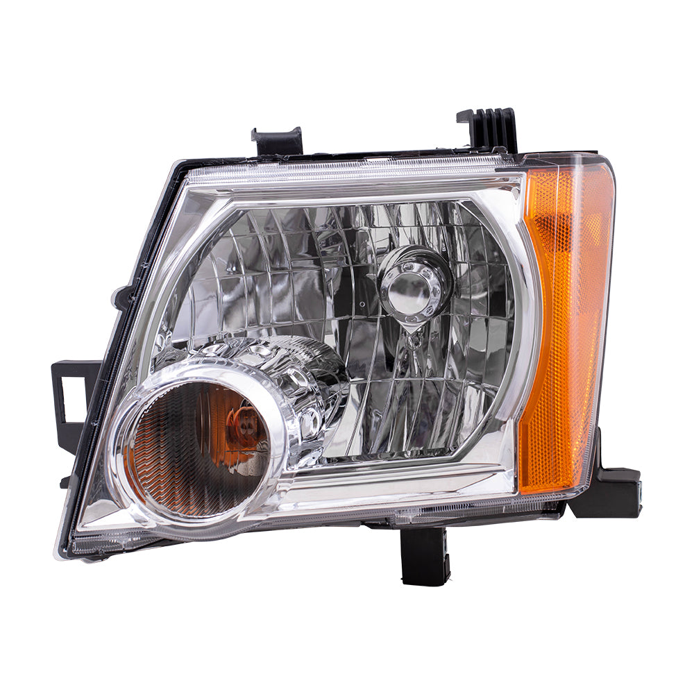 Drivers Halogen Combination Headlamp w/ Chrome Bezel for 05-15 Nissan Xterra