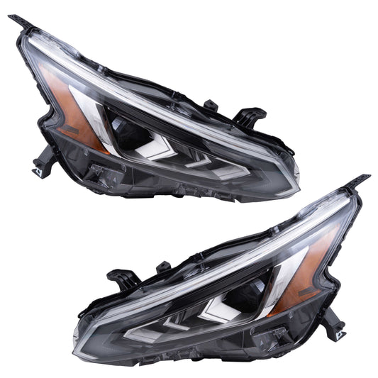 LED Combination Headlight Assembly Set Driver Side Left Passenger Side Right For 2019-2022 Nissan Altima