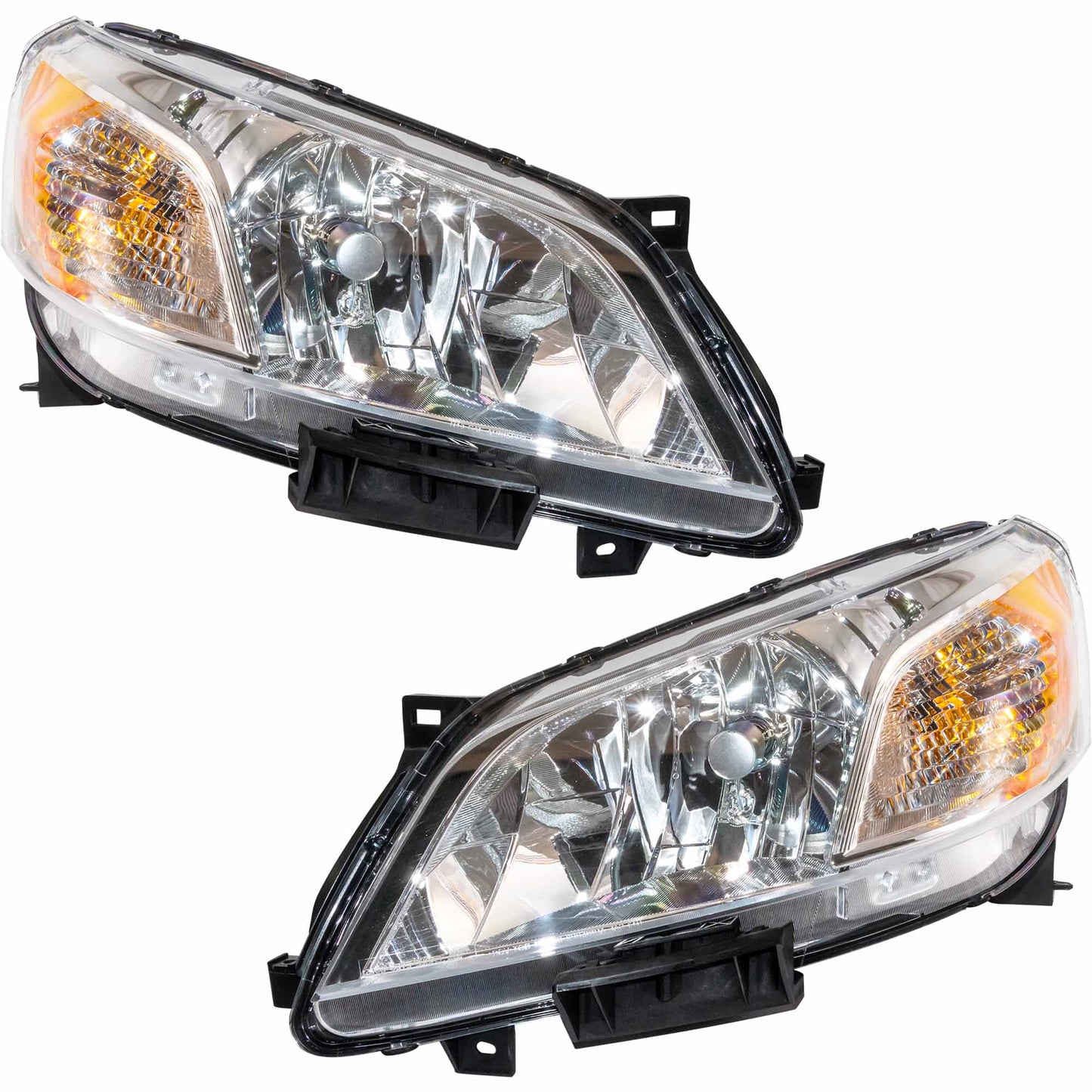 Halogen Combination Headlight Assembly Set Driver Side Left Passenger Side Right For 2013-2021 Nissan NV200