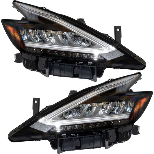 LED Combination Headlight Assembly Set Driver Side Left Passenger Side Right For 2019-2021 Nissan Murano