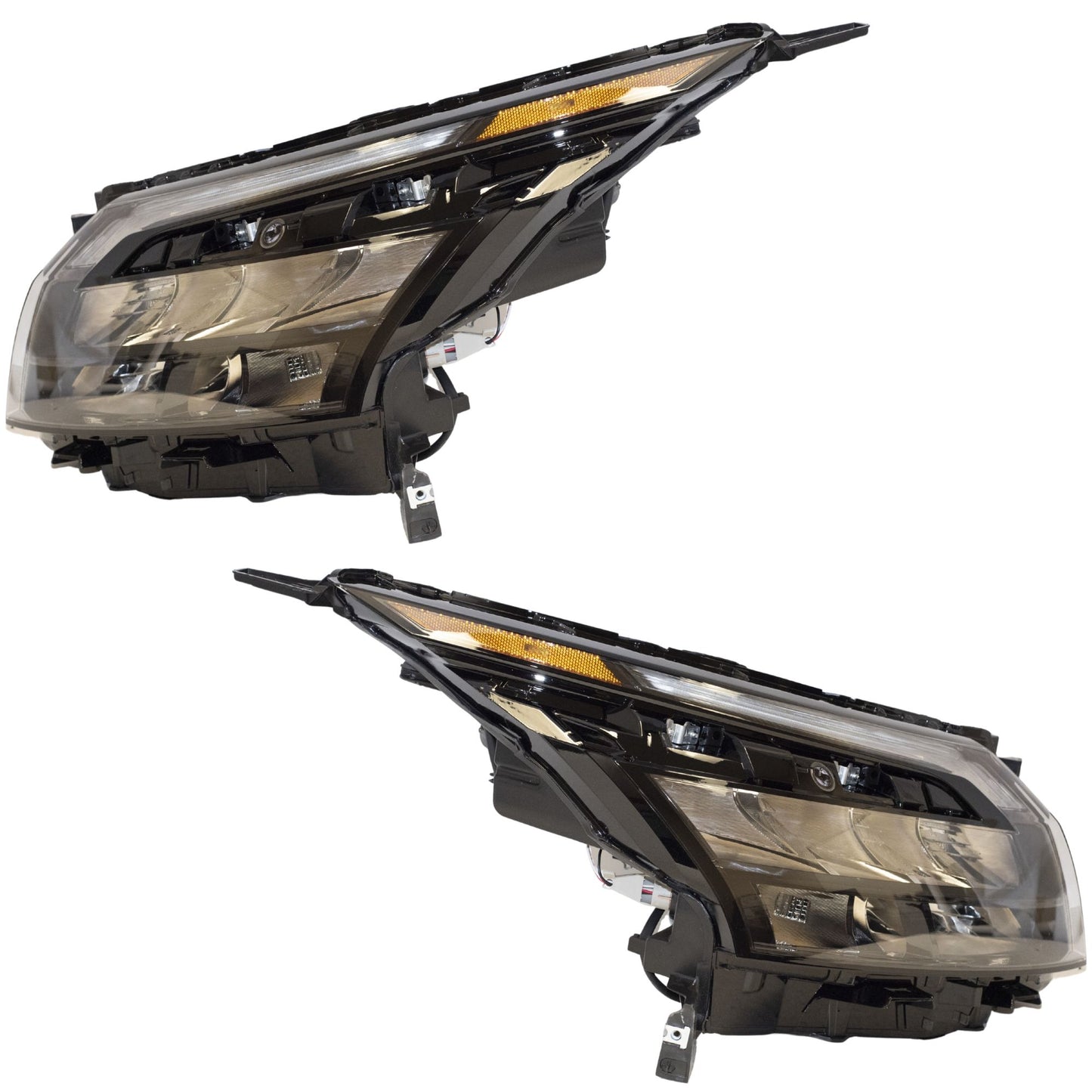 Halogen Combination Headlight Assembly With Black Trim 2 Piece Set Driver Side Left Passenger Side Right For 2023-2025 Nissan Pathfinder Rock Creek