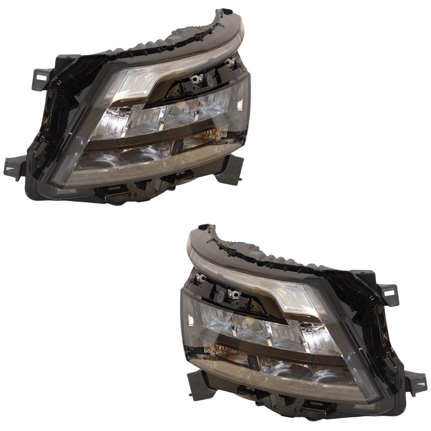 Halogen Combination Headlight Assembly With Black Trim 2 Piece Set Driver Side Left Passenger Side Right For 2023-2025 Nissan Pathfinder Rock Creek