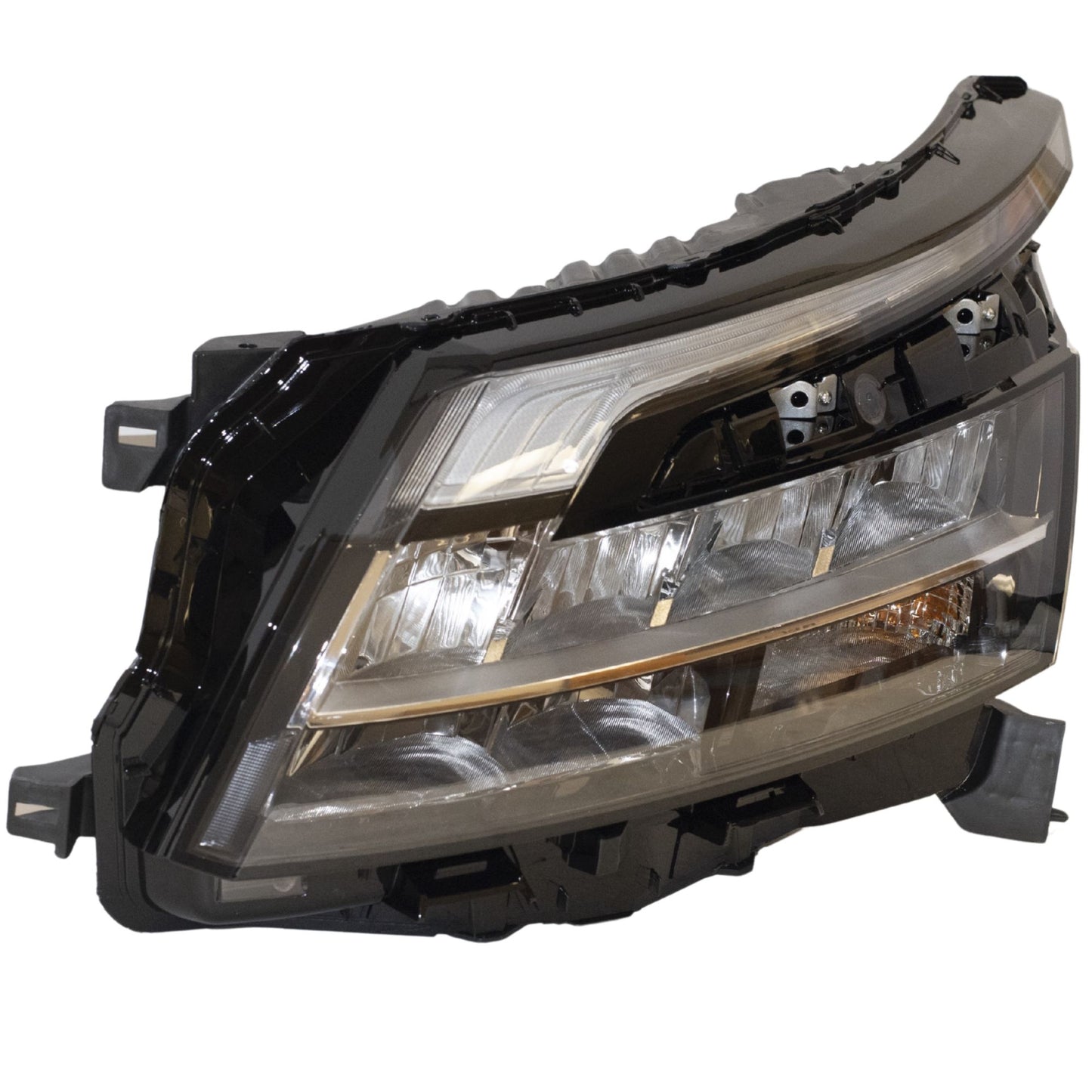 Halogen Combination Headlight Assembly With Chrome Trim Driver Side Left For 2022-2025 Nissan Pathfinder S/SV/SL/Platinum