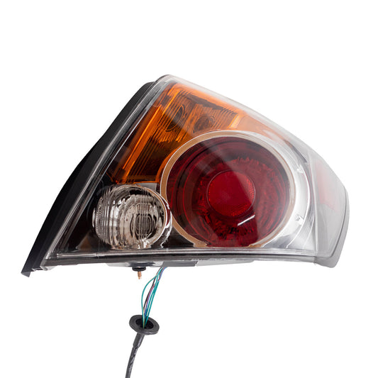 Brock Replacement Passengers Taillight Tail Lamp Lens Compatible with 07-12 Altima Sedan 26550ZN50A