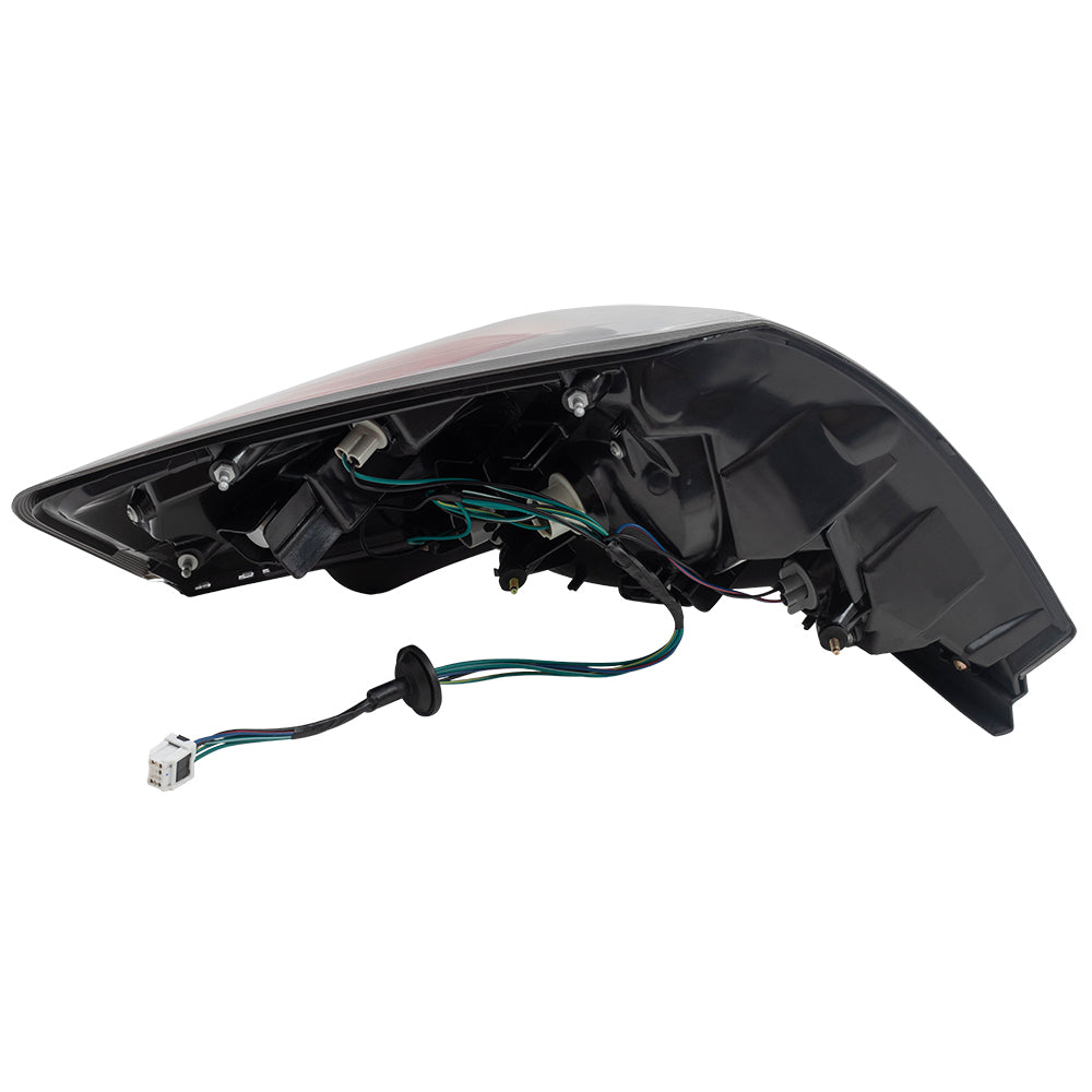 Brock Replacement Drivers Taillight Tail Lamp Lens Compatible with 07-12 Altima Sedan 26555-ZN50A