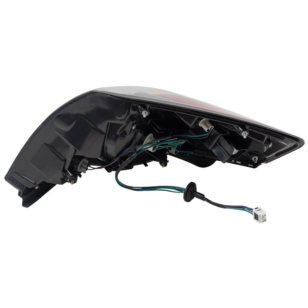 Brock Replacement Driver and Passenger Taillights Tail Lamps Compatible with 07-12 Altima Sedan 26555-ZN50A 26550ZN50A