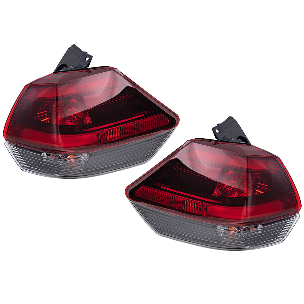2018-2020 Nissan Rogue Combination Tail Light Assembly Body Mounted Set LH+RH 2018-2019 Nissan Rogue Hybrid