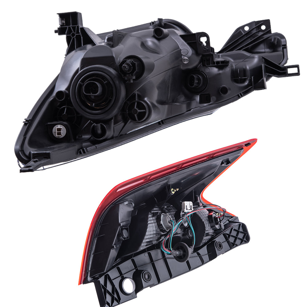 2017-2019 Nissan Versa Note Headlight & Tail Light 4PC Set LH+RH