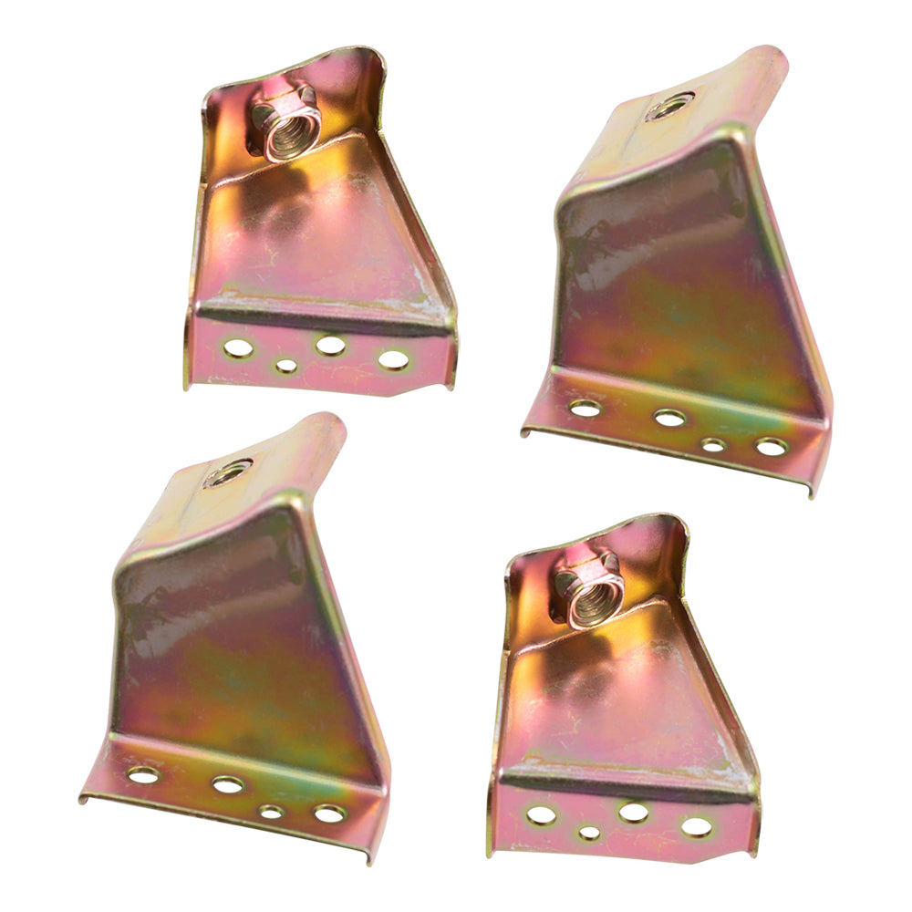 Brock Replacement Driver and Passenger Taillights Tail Lamps with Chrome Trim Compatible with 85-86 Pickup Truck 2655580W00 2655080W00