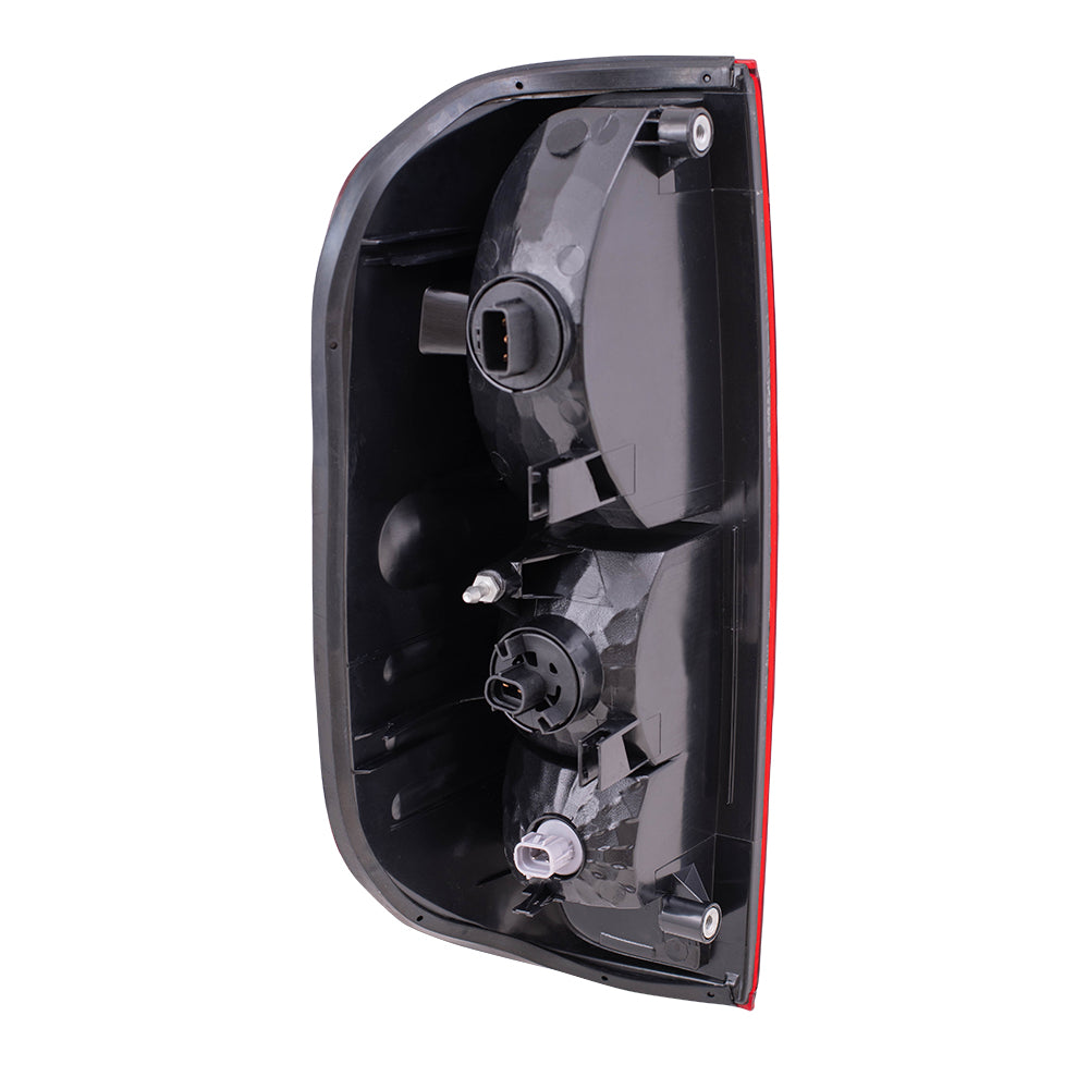Brock Replacement Driver and Passenger Taillights Quarter Panel Mounted Compatible with 05-14 Frontier Pickup Truck 26555EA825 26550EA825