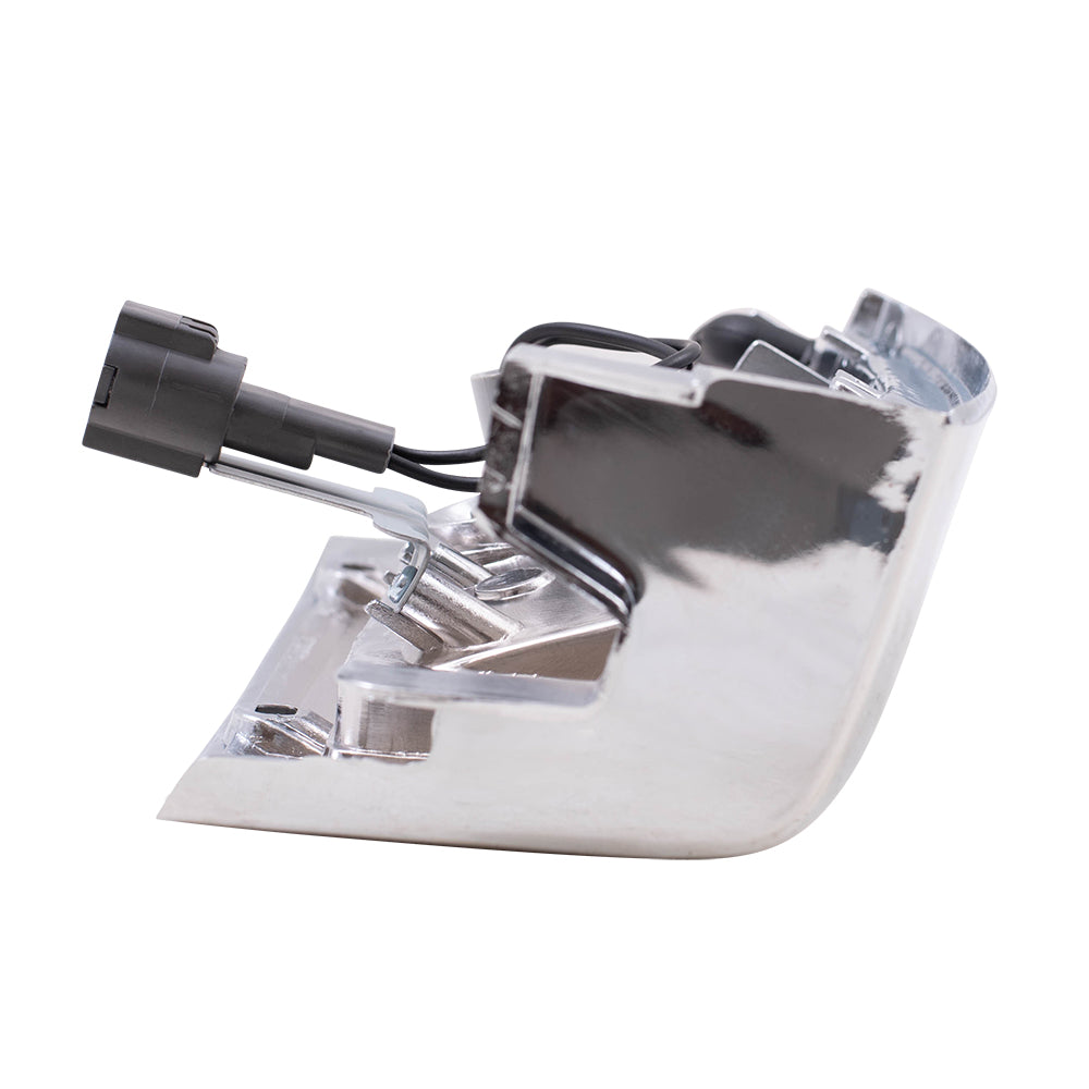 Driver's Side, Side Marker Light Assembly with Chrome Bezel for 1990-1994 D21