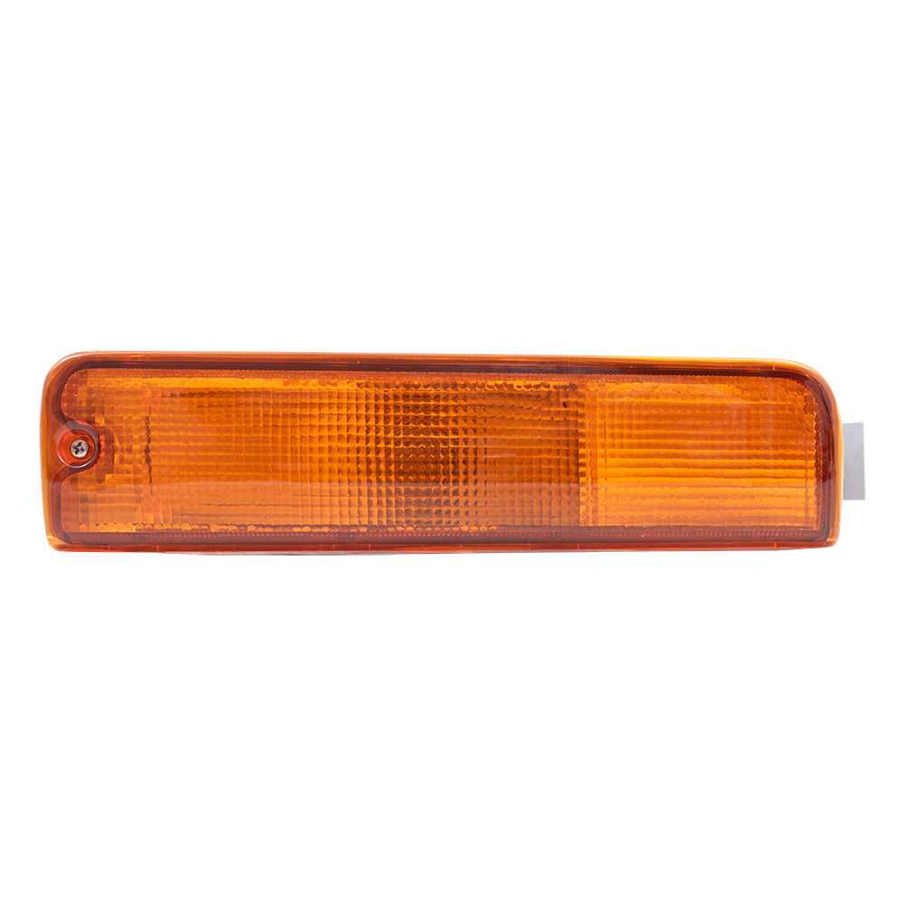 Brock Replacement Drivers Park Signal Front Marker Light Lamp Lens Compatible with 96-99 Pathfinder 26135-0W025