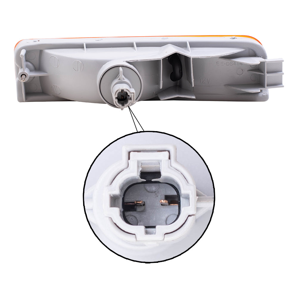 Brock Replacement Passengers Park Signal Front Marker Light Lamp Lens Compatible with 96-99 Pathfinder SUV 26130-0W025