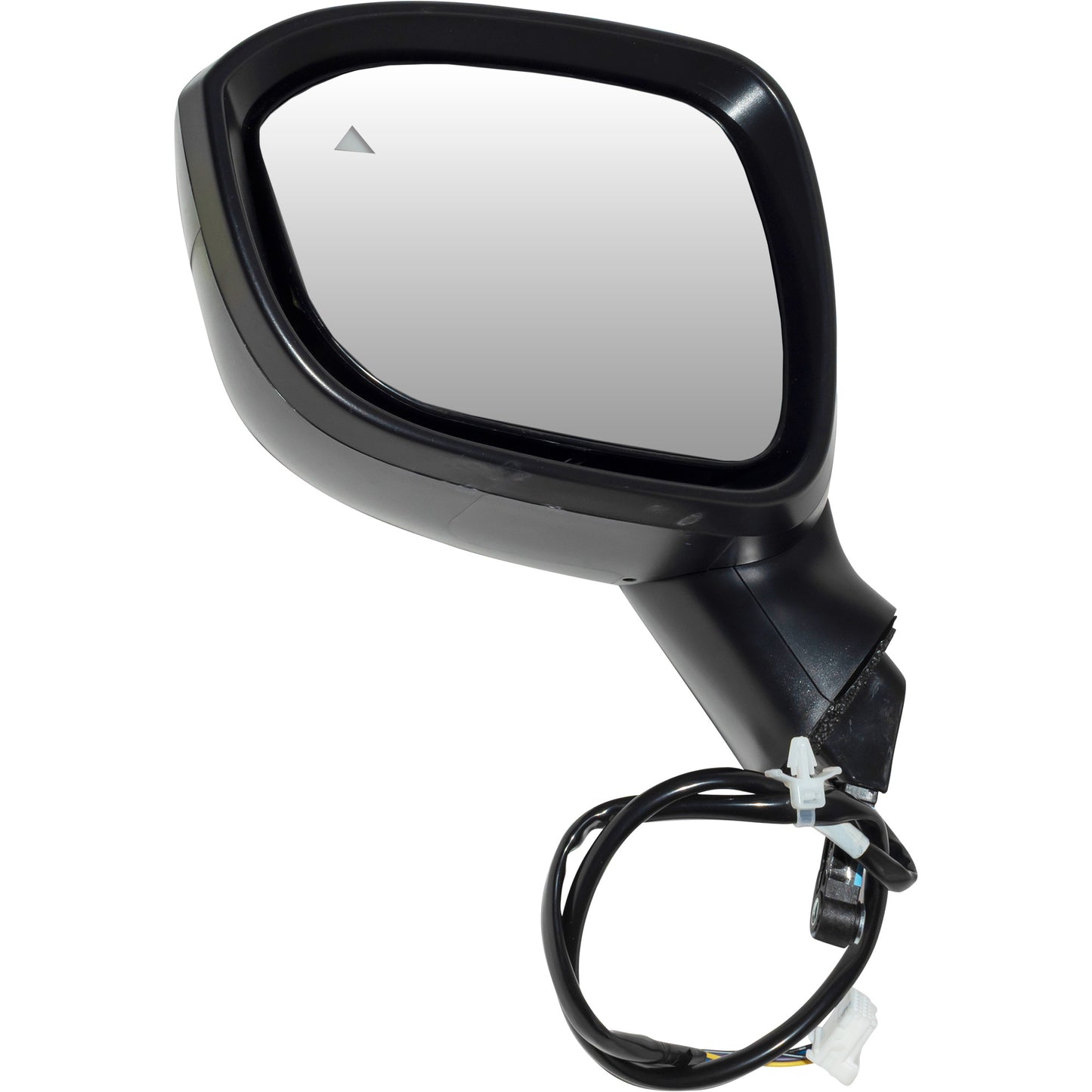 Power Door Mirror Textured Black Driver Side Left With Blind Spot Detection Without Heat-Turn Signal Light-Around View Camera for 2021-2022 Nissan Rogue S