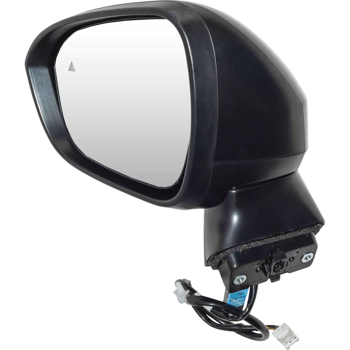 Power Door Mirror Textured Black Driver Side Left With Blind Spot Detection Without Heat-Turn Signal Light-Around View Camera for 2021-2022 Nissan Rogue S