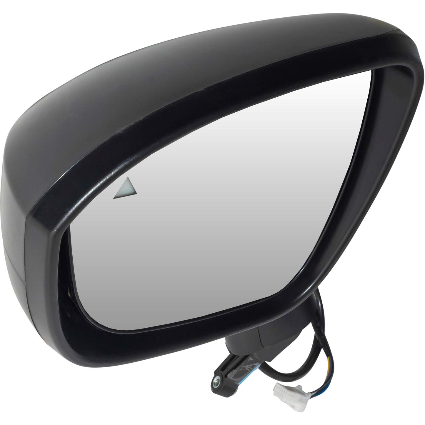 Power Door Mirror Textured Black Driver Side Left With Blind Spot Detection Without Heat-Turn Signal Light-Around View Camera for 2021-2022 Nissan Rogue S