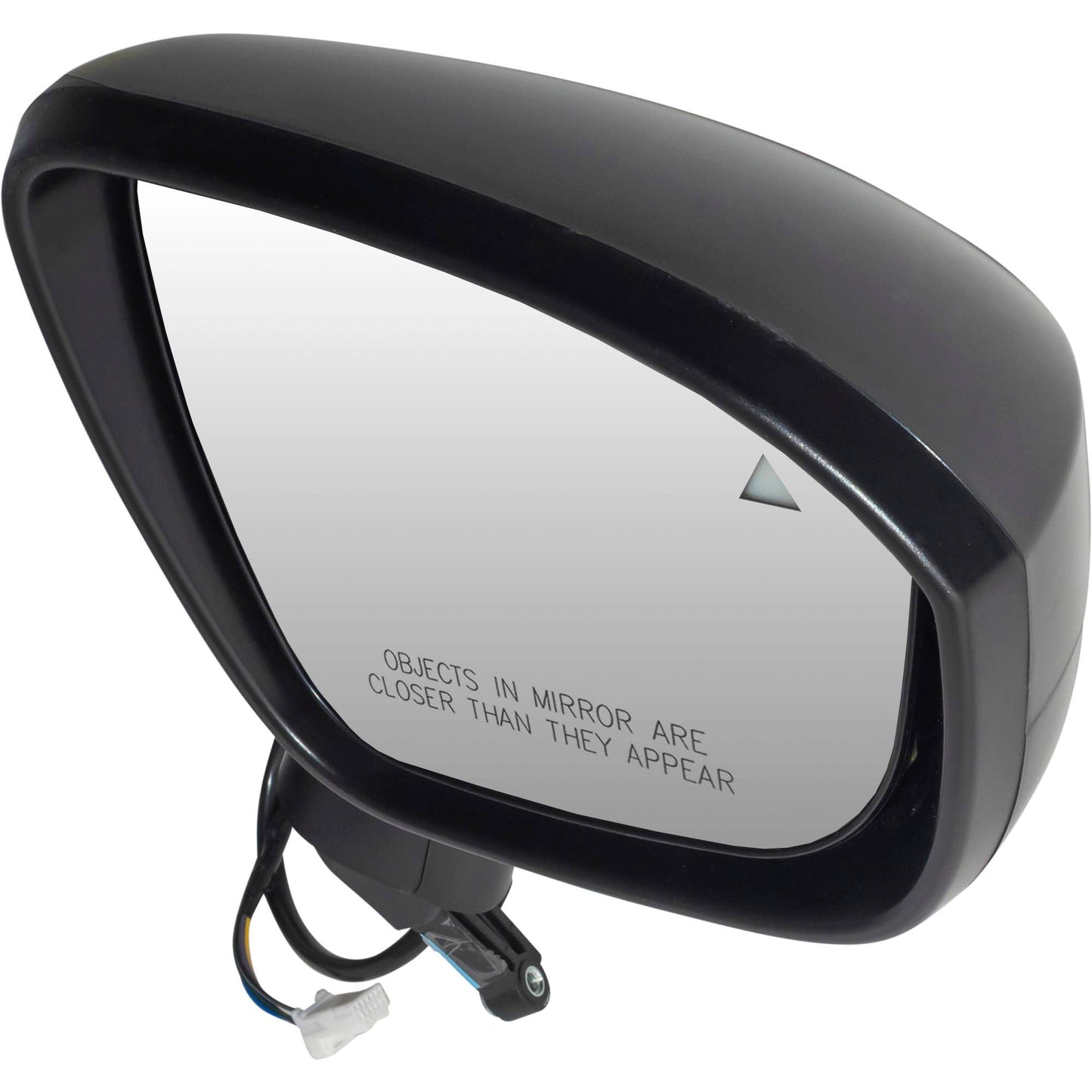 Power Door Mirror Textured Black Set Driver Side Left Passenger Side Right With Blind Spot Detection Without Heat-Turn Signal Light-Around View Camera for 2021-2022 Nissan Rogue S