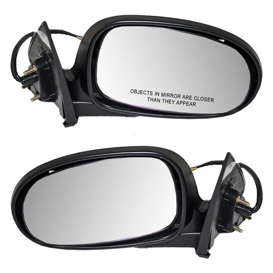 Replacement Set Driver and Passenger Power Side View Mirrors with Ready-to-Paint Covers Compatible with 2000-2003 Maxima 963023Y001 963013Y001