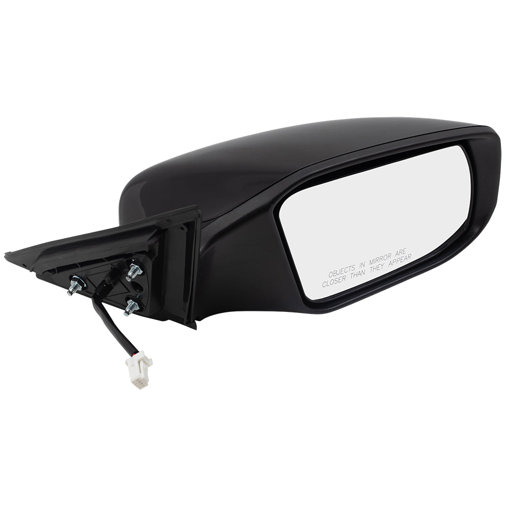 Brock Aftermarket Replacement Part Driver & Passenger Side Power Mirrors Set Paint-to-Match Black without Heat-Signal Compatible with 2013-2018 Nissan Altima Sedan