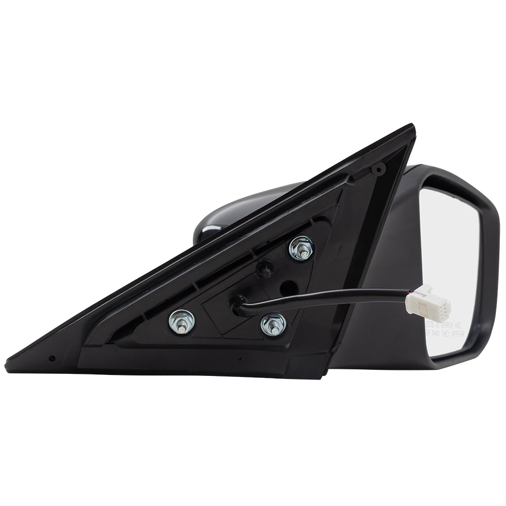 Brock Aftermarket Replacement Part Driver & Passenger Side Power Mirrors Set Paint-to-Match Black without Heat-Signal Compatible with 2013-2018 Nissan Altima Sedan