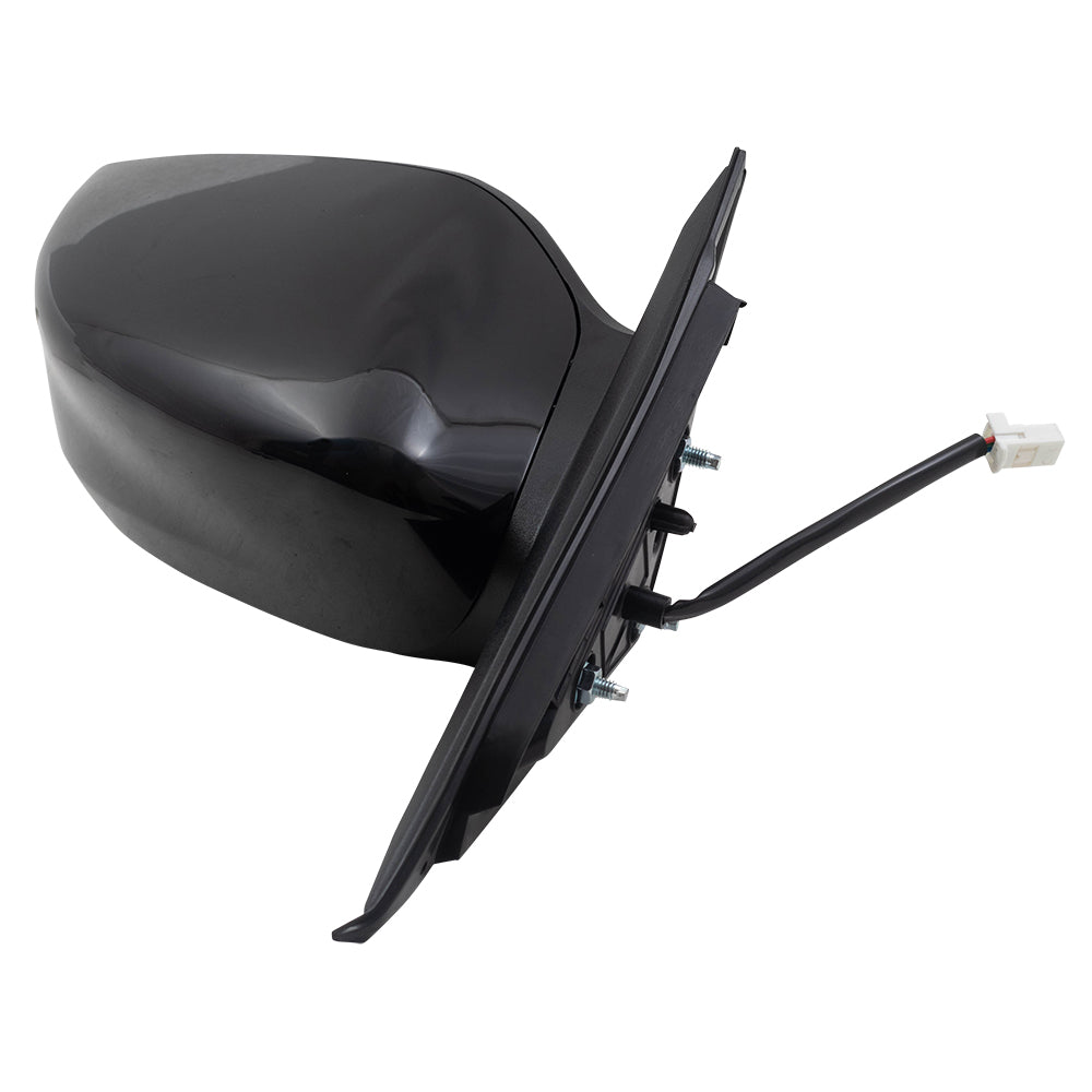 Brock Aftermarket Replacement Part Driver & Passenger Side Power Mirrors Set Paint-to-Match Black without Heat-Signal Compatible with 2013-2018 Nissan Altima Sedan