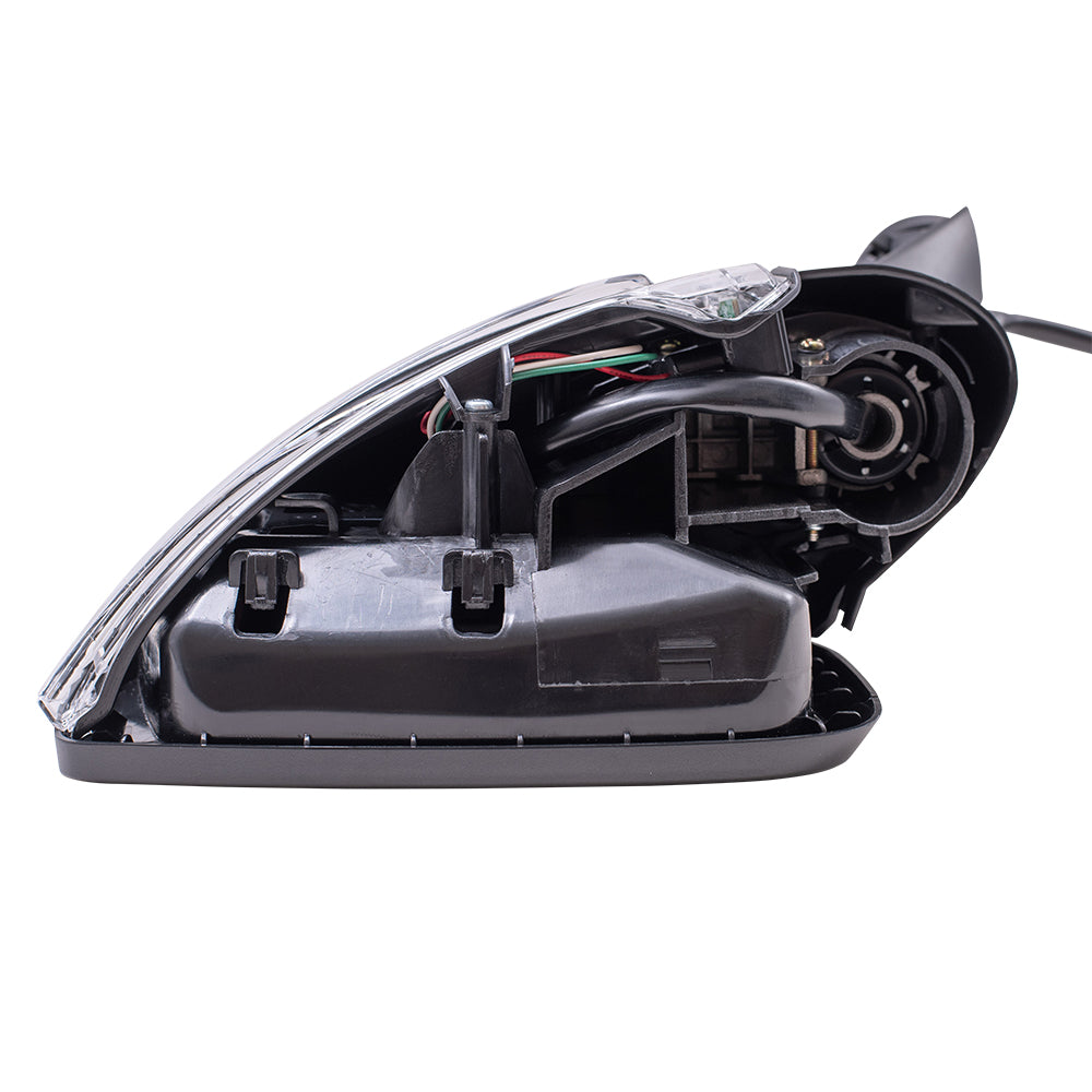 Brock Aftermarket Replacement Driver Left Power Mirror Paint to Match Black with Heat-Signal-Blind Spot Detection Compatible with 2020 Nissan Versa SV Sedan