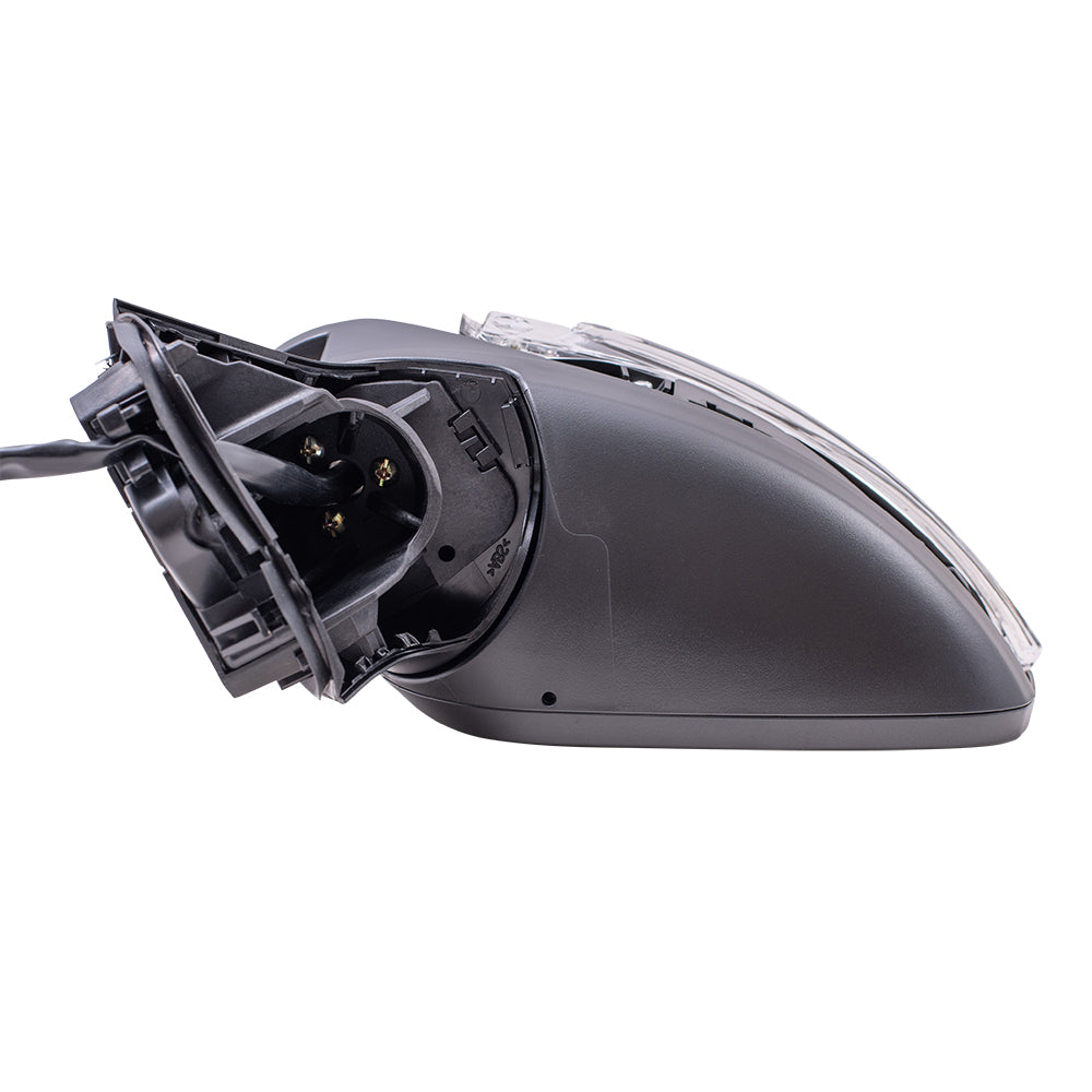 Brock Aftermarket Replacement Driver Left Power Mirror Paint to Match Black with Heat-Signal-Blind Spot Detection Compatible with 2020 Nissan Versa SV Sedan